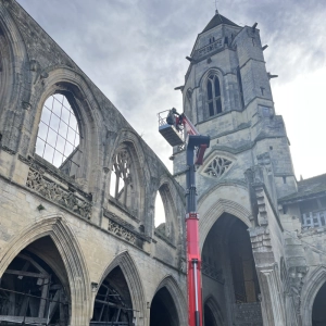 Rénovation de monuments historiques à Caen